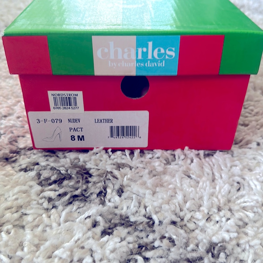 Charles by Charles David Nude Pointy Toe Stilettos size 8M
